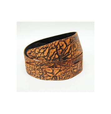 FL8010LT Leather Tigina Ремень для гитары, кожаный, закат в джунглях, Fidel-0