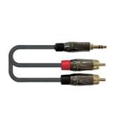 AMC-3 Кабель акустический 3.5мм-2хRCA, 0.9м, Leem