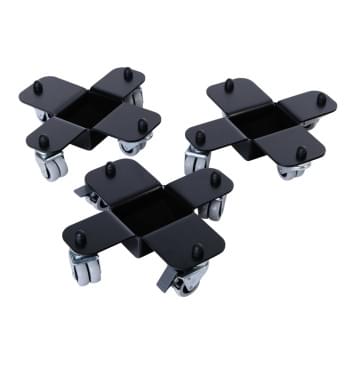 AGPST-1BK Комплект транспортировочных роликов для рояля (3шт), черный, Aurora-0