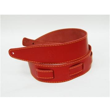 FL111057LP Premier Ремень для гитары, кожаный, красный, Fidel-0