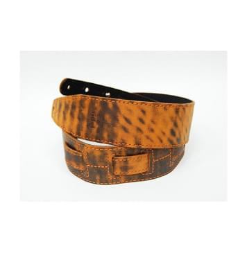 FL60026L21L Leather 21 Ремень для гитары, кожаный, фокс, Fidel-0