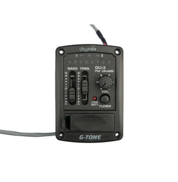 GU-3 Эквалайзер для укулеле, врезной, двухполосный, с тюнером, Cherub-0