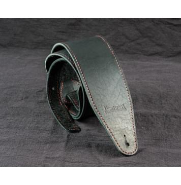 LS.LONG.002 Ремень для гитары, кожаный, черный, LionStraps-0