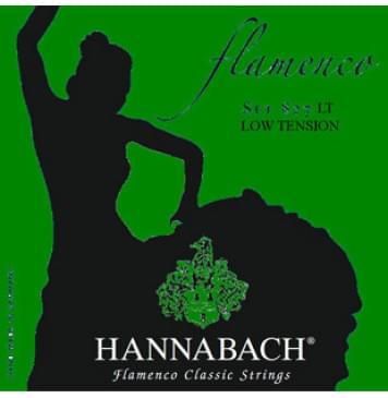 827LT Green FLAMENCO Комплект струн для классической гитары желтый нейлон/посеребренные Hannabach-0