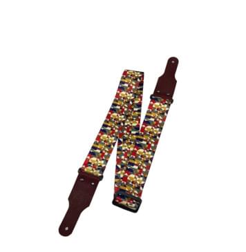 FL40162PA PolyArt Ремень для гитары, полиэстер, мозаика, Fidel-0
