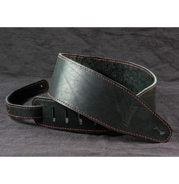 LS.BASS.002 Ремень для гитары/бас-гитары, кожаный, черный, LionStraps-0