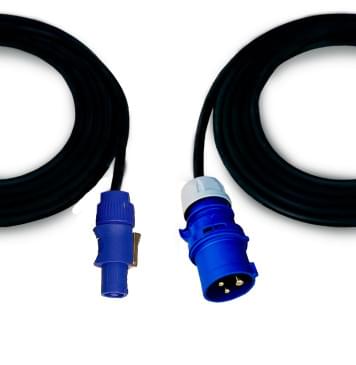 CP-16CP05 Удлинитель силовой 3х2.5 PCE CEE 16-3pin \ powerCON Seetronic 20A, 5м, EDS-0