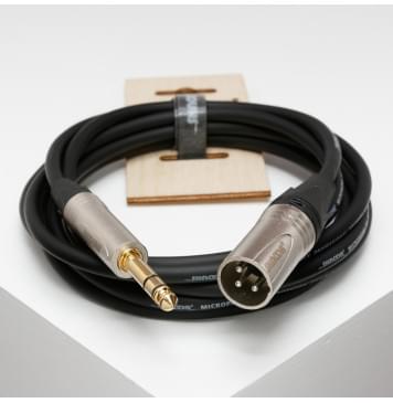 MC226-XMJS-0,15m Кабель микрофонный, XLRM-6.35мм стерео, 0.15м, SHNOOR-0