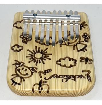 KMKm-1-NEW Ducat Калимба, 10 язычков, массив сосны, трапеция/овал, Мозеръ-0