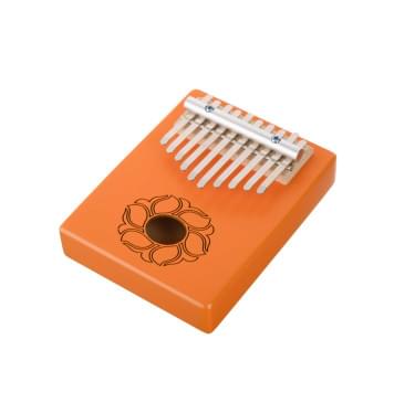 KMKr-1-OR Piastra Калимба, резонаторная, 10 язычков, прямоугольная, оранжевая, Мозеръ-0