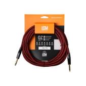 FRS-5(RD/BK) Кабель инструментальный, красный/черный, 5м, Leem