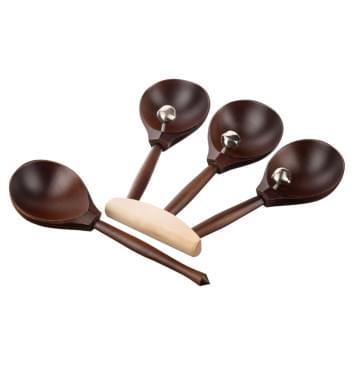 MS-T2-LZ-07 Ложки веерные с бубенцами, тонировка, Мастерская Сереброва-0