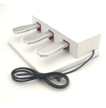 NTP-01W Педаль тройная для цифрового пианино Nux NPK, белая, TRINITY by UNIQKEYS-0