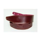 FL111016LP Premier Ремень для гитары, кожаный, бордовый, Fidel