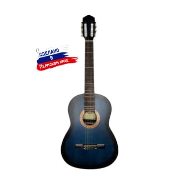 K-Blue Гитара классическая, синяя, Кунгурская Акустика-0