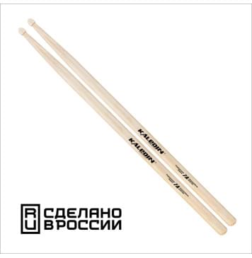 7KLHB7A 7А Барабанные палочки, граб, деревянный наконечник, Kaledin Drumsticks-0