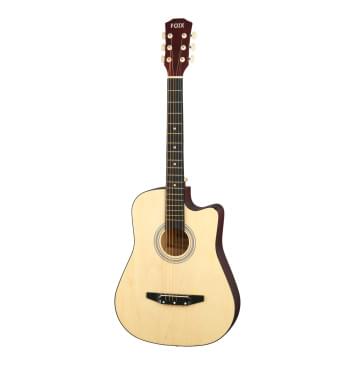 38C-M-N Акустическая гитара, с вырезом, цвет натуральный, Foix-0