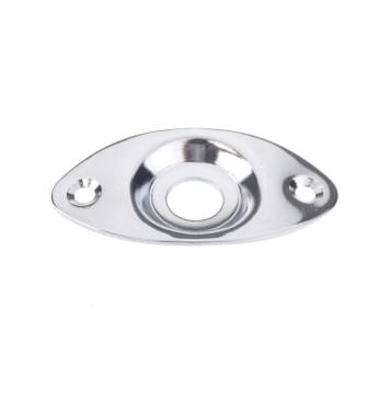 M771 Панель для разъема джек, овальная, хром, Musiclily-0