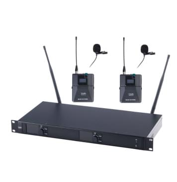 6000-UL Беспроводная микрофонная система, 2 петличных микрофона, LAudio-0