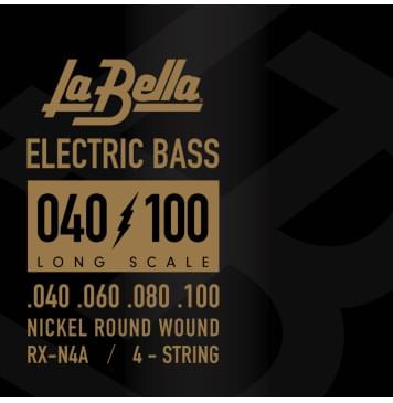RX-N4A RX – Nickel Комплект струн для бас-гитары, никелированные, 40-100, La Bella-0
