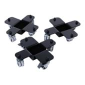 AGPST-1BK Комплект транспортировочных роликов для рояля (3шт), черный, Aurora