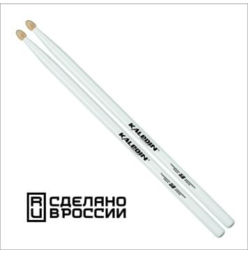 7KLHBW5B 5B Барабанные палочки, граб, деревянный наконечник, белые, Kaledin Drumsticks-0