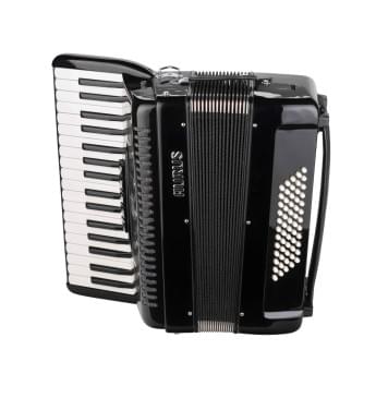 JH2011D-BLACK Аккордеон 34/60/5, черный, с футляром, Aurus-0
