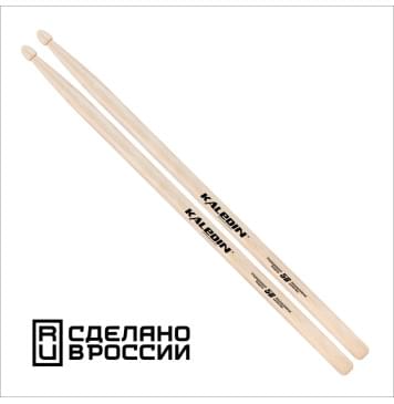 7KLHB5B 5B Барабанные палочки, граб, деревянный наконечник, Kaledin Drumsticks-0