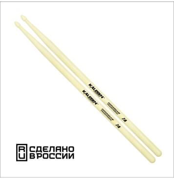 7KLHB7A 7А Барабанные палочки, граб, деревянный наконечник, Kaledin Drumsticks-0