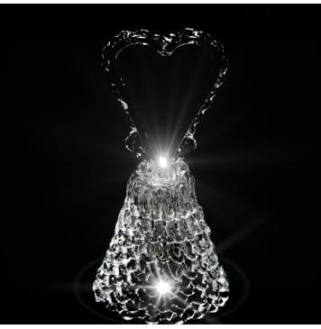 GH-L024 Колокольчик хрустальный «Сердце», малый, Гусь Хрустальный-0