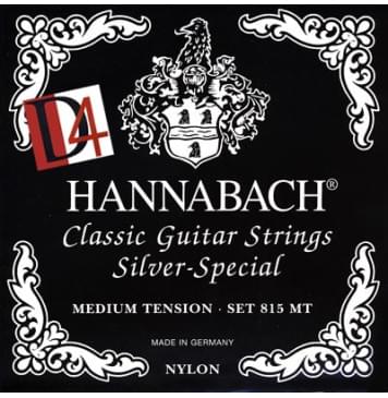 815MTDURABLE Black SILVER SPECIAL Комплект струн для классической гитары, посеребр,ср/нат, Hannabach-0