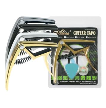 A007K/WH Каподастр для акустической гитары, белый, Alice-0