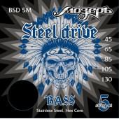 BSD-5M Steel Drive Комплект струн для 5-струнной бас-гитары, сталь, Мозеръ
