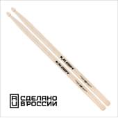 7KLHB5B 5B Барабанные палочки, граб, деревянный наконечник, Kaledin Drumsticks