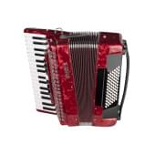 JH2021-RED Аккордеон 34/72/7/2, красный, с футляром, Aurus