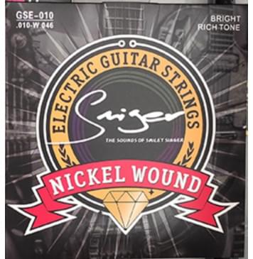 GSE-010-Smiger Комплект струн для электрогитары, никель, 10-46, Smiger-0