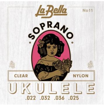 11-SOPRANO Комплект струн для укулеле сопрано, нейлон, La Bella-0
